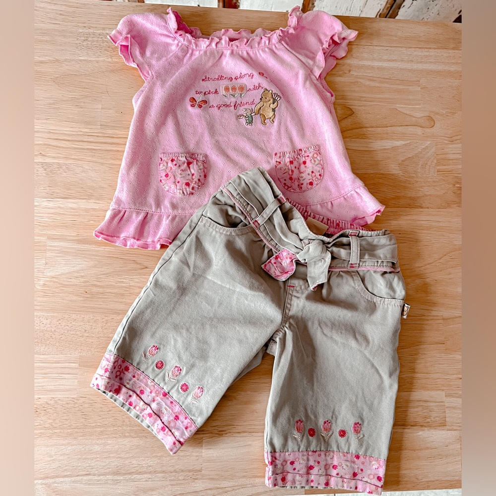 Vintage Classic Pooh 2pc Set